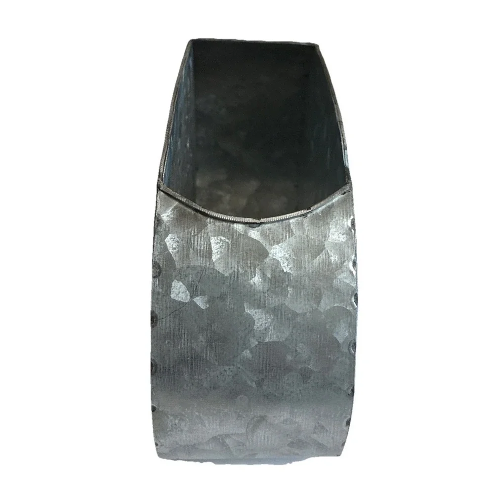 Galvanized Metal Camper‎ Trailer Planter Utensil Holder Farmhouse Rustic Decor